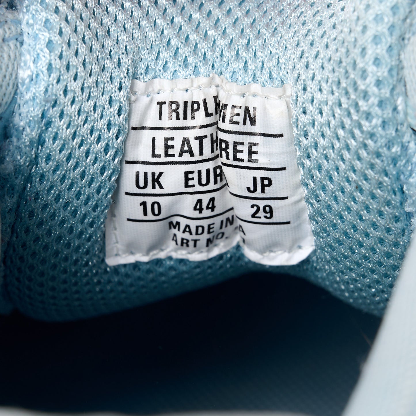 Fabric Mesh Mens Triple S Sneakers 44 Light Bleu White