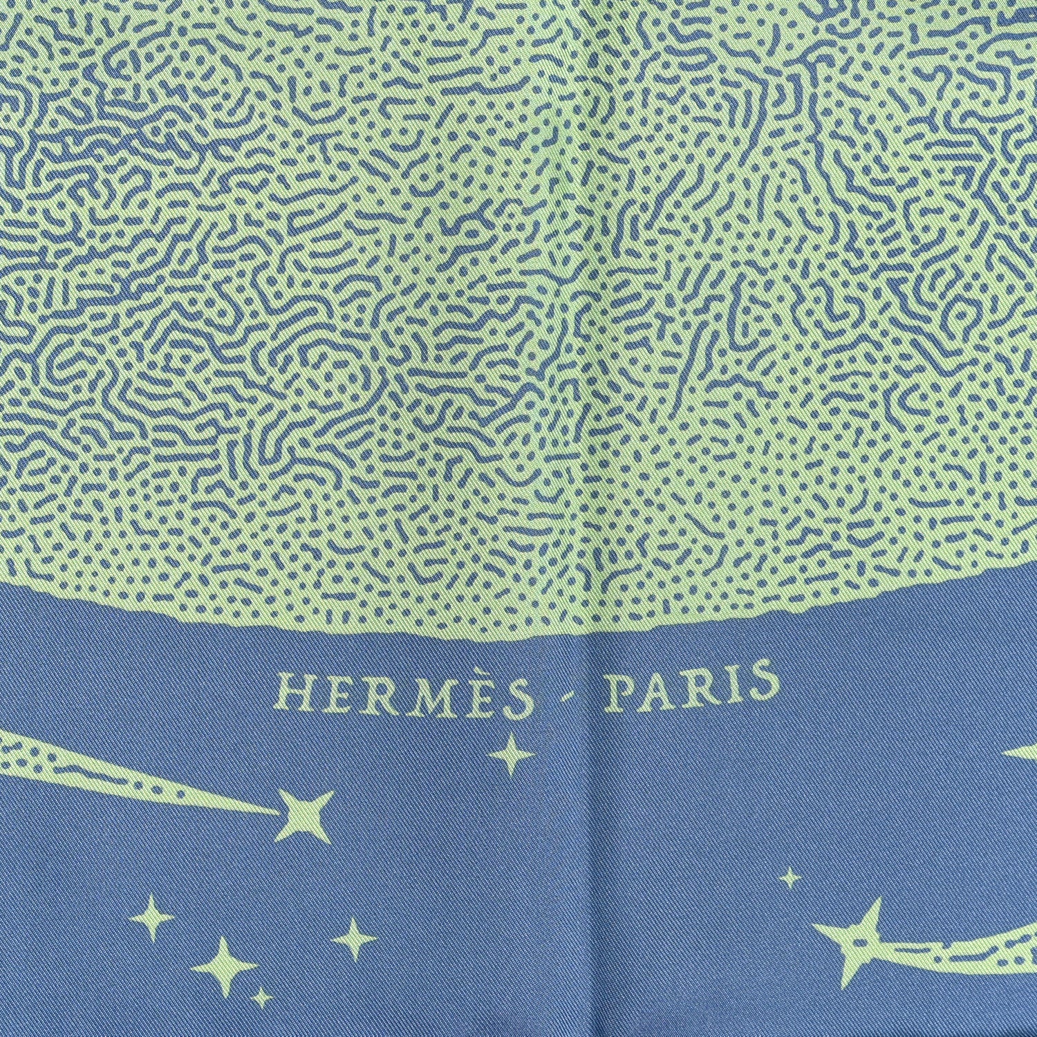 Hermes Silk Double Face Clair De Lune Scarf 90 Vieux Rose Jaune 7 of 11