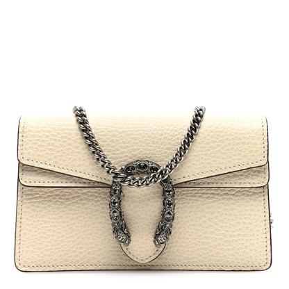 Gucci Dollar Calfskin Crystal Super Mini Dionysus Shoulder Bag Mystic White Black Diamond 1 of 9