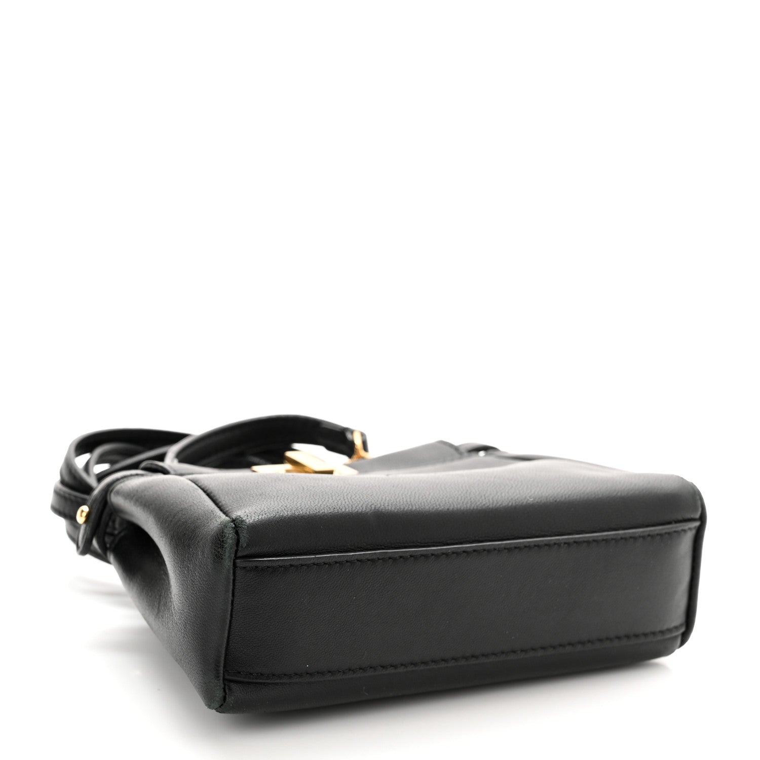 Fendi Nappa Micro Peekaboo Iconic Satchel Black 5 of 13