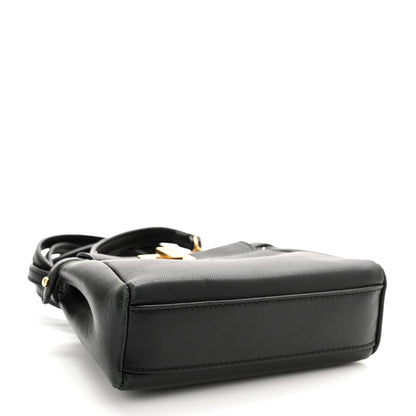Fendi Nappa Micro Peekaboo Iconic Satchel Black 5 of 13
