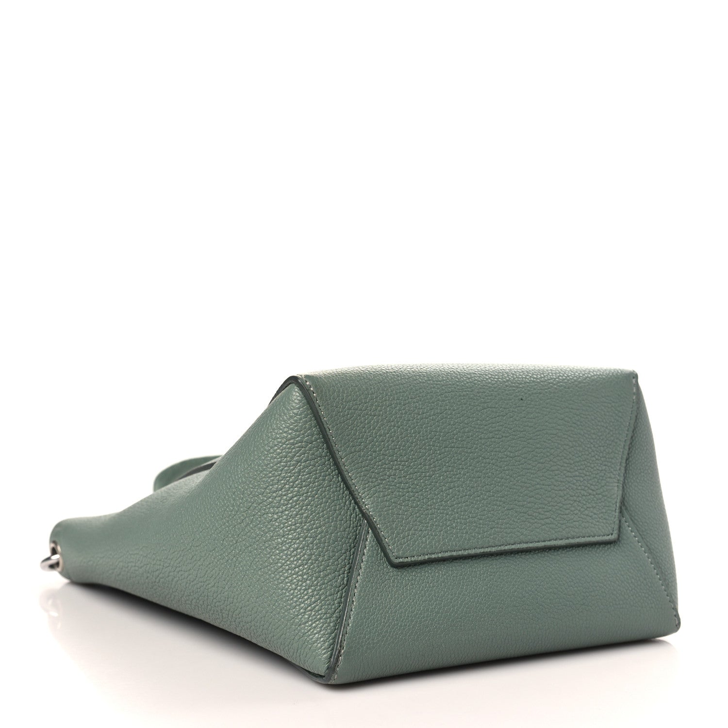 Celine Soft Grained Calfskin Small Sangle Bucket Bag Green 4 of 9