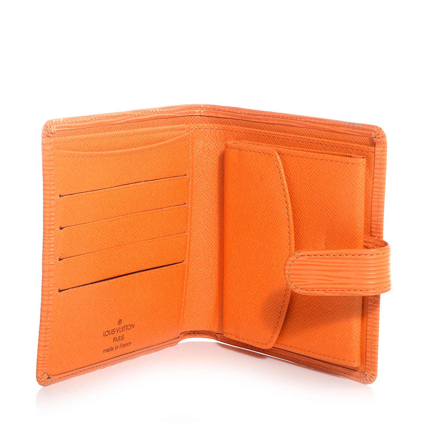 Epi Porte-Billets Compact Wallet Mandarin
