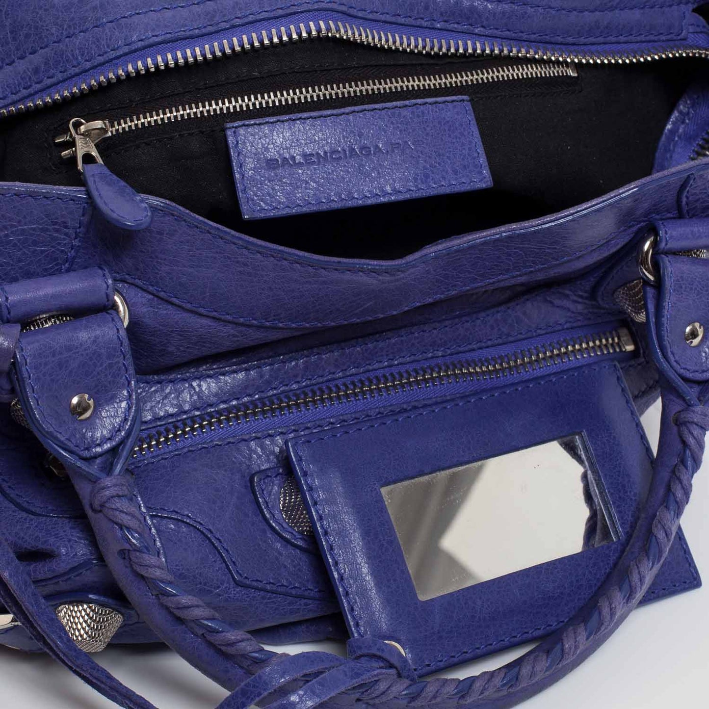 Agneau Giant 21 Silver Hardware City Bleu Lavande