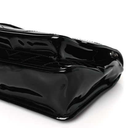 Saint Laurent Faux Patent Matelasse Monogram Medium Niki Chain Satchel Black 10 of 10