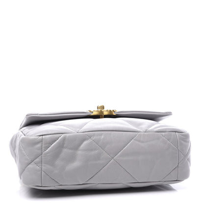 Chanel Goatskin Quilted Medium 19 Flap Grey 3 of 10