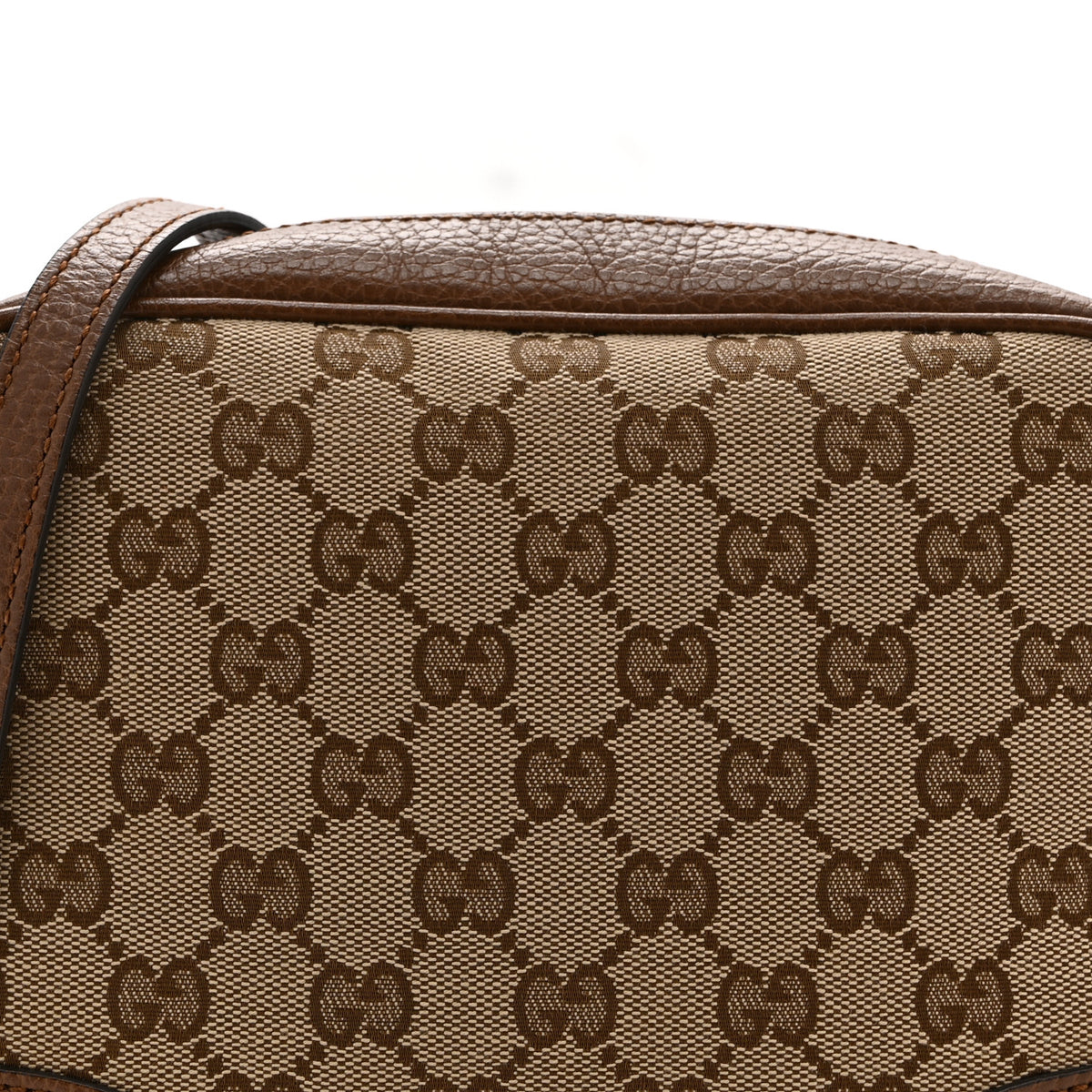 Gucci Monogram Mini Bree Messenger Bag Beige Tabacco 9 of 12
