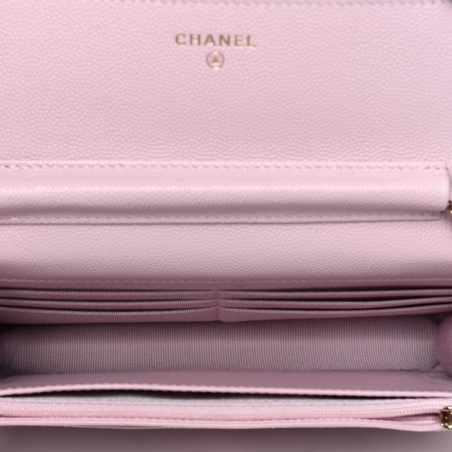 Chanel Caviar Quilted Wallet On Chain WOC Light Pink 5 of 18