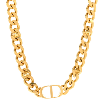 Christian Dior Metal Danseuse Etoile Chain Choker Necklace Gold 1 of 7