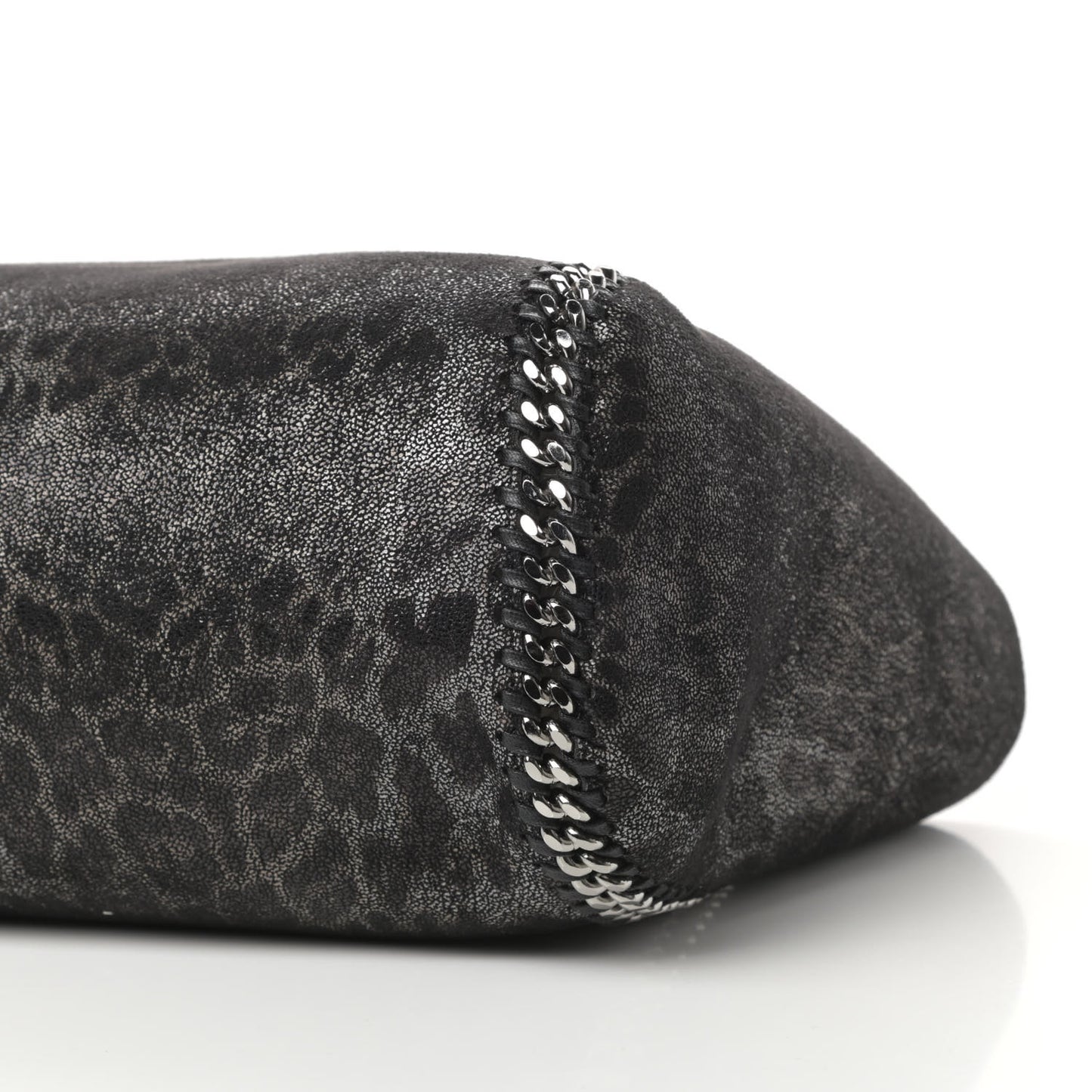 Leopard Shaggy Deer Falabella Reversible Tote Grey