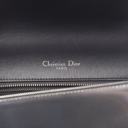 Christian Dior Metallic Patent Micro-Cannage Small Diorama Flap Bag Silver 6 of 12
