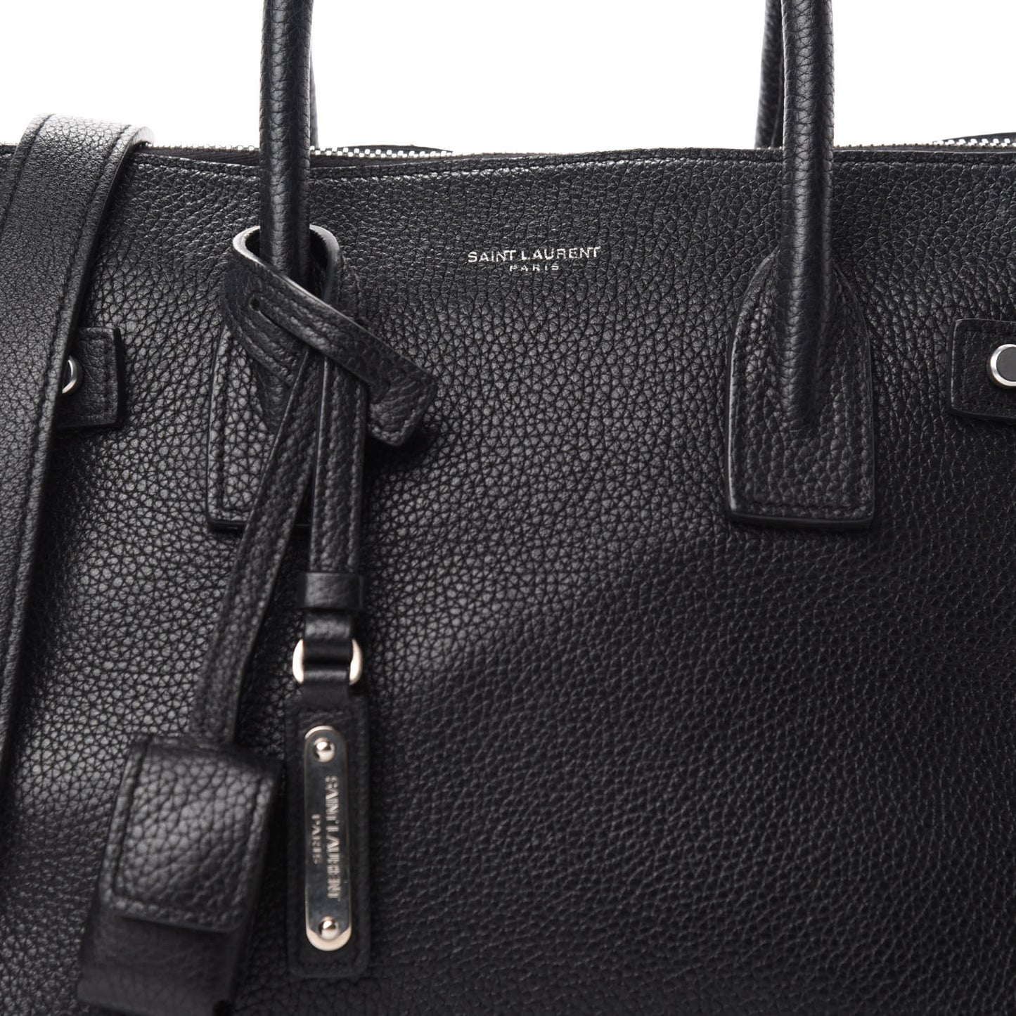 Grained Calfskin Baby Supple Sac De Jour Black