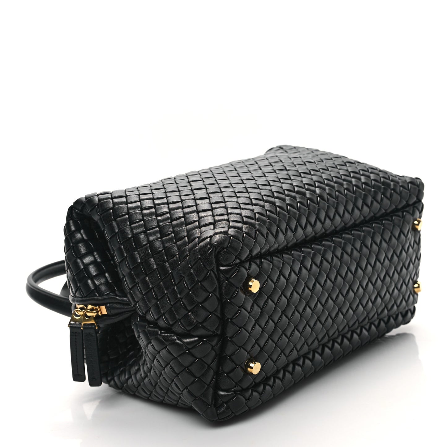 Nappa Intrecciato Medium Bauletto Black