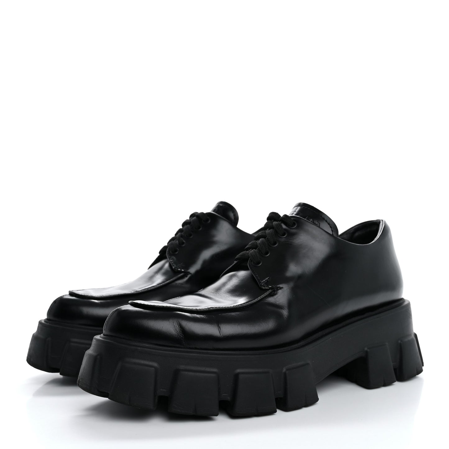 Spazzolato Rois Monolith 55mm Derby Loafers 37.5 Black
