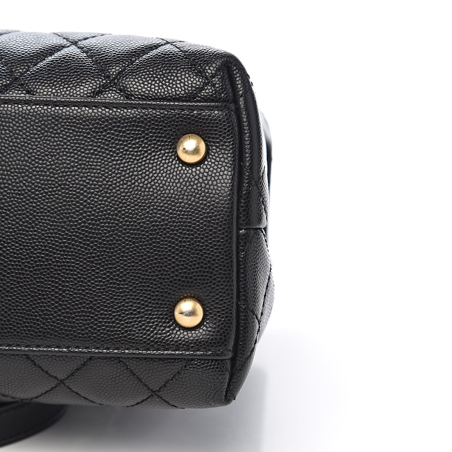 Chanel Caviar Quilted Medium Coco Handle Flap Black 11 of 13