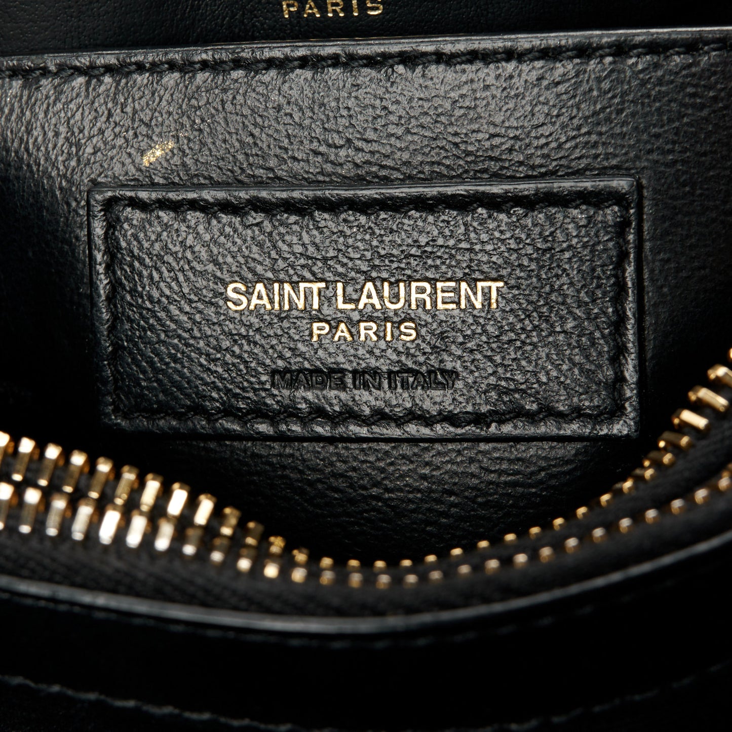 Calfskin Y Quilted Monogram Small Loulou Chain Satchel Black
