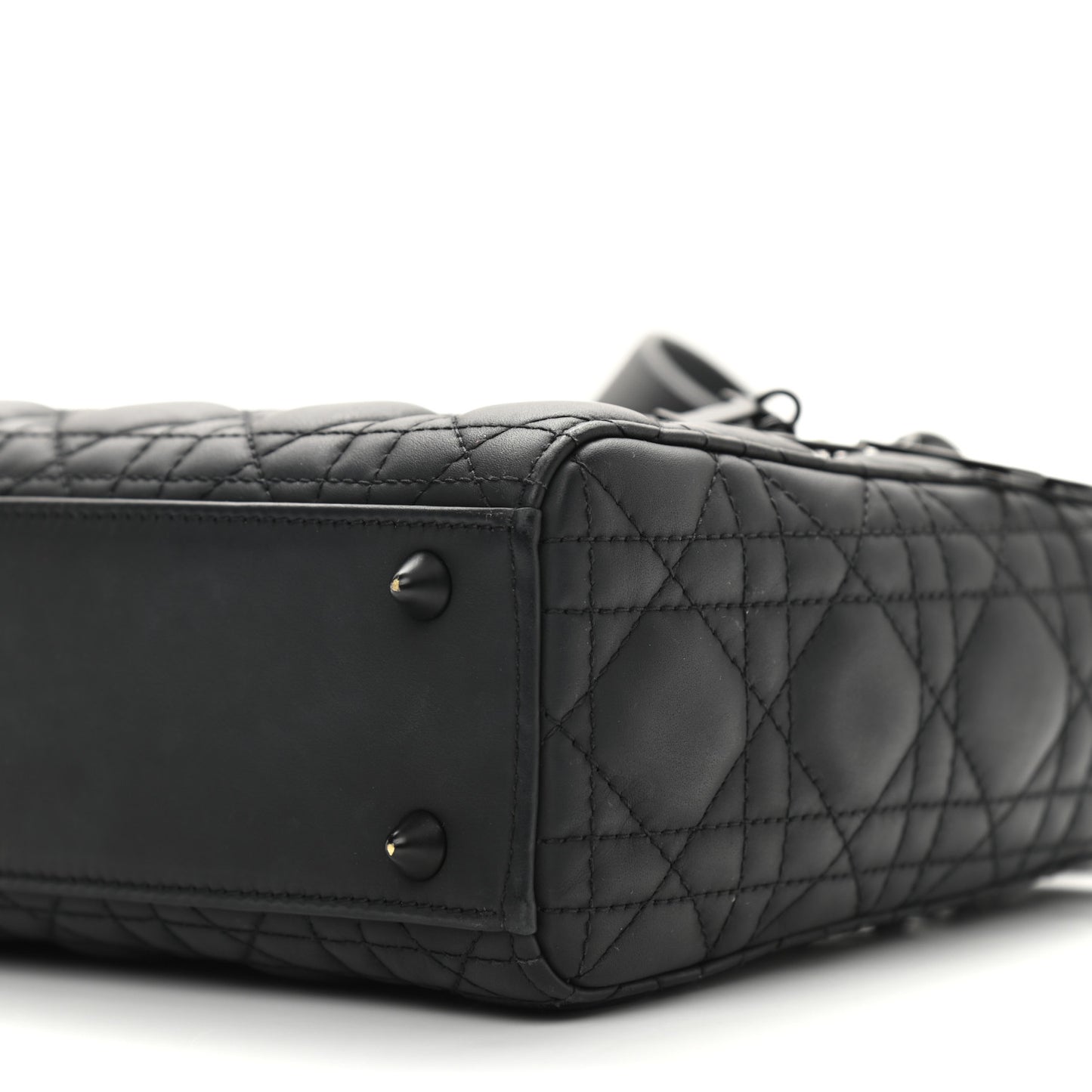 Ultra Matte Calfskin Cannage Small My ABCDior Lady Dior Black
