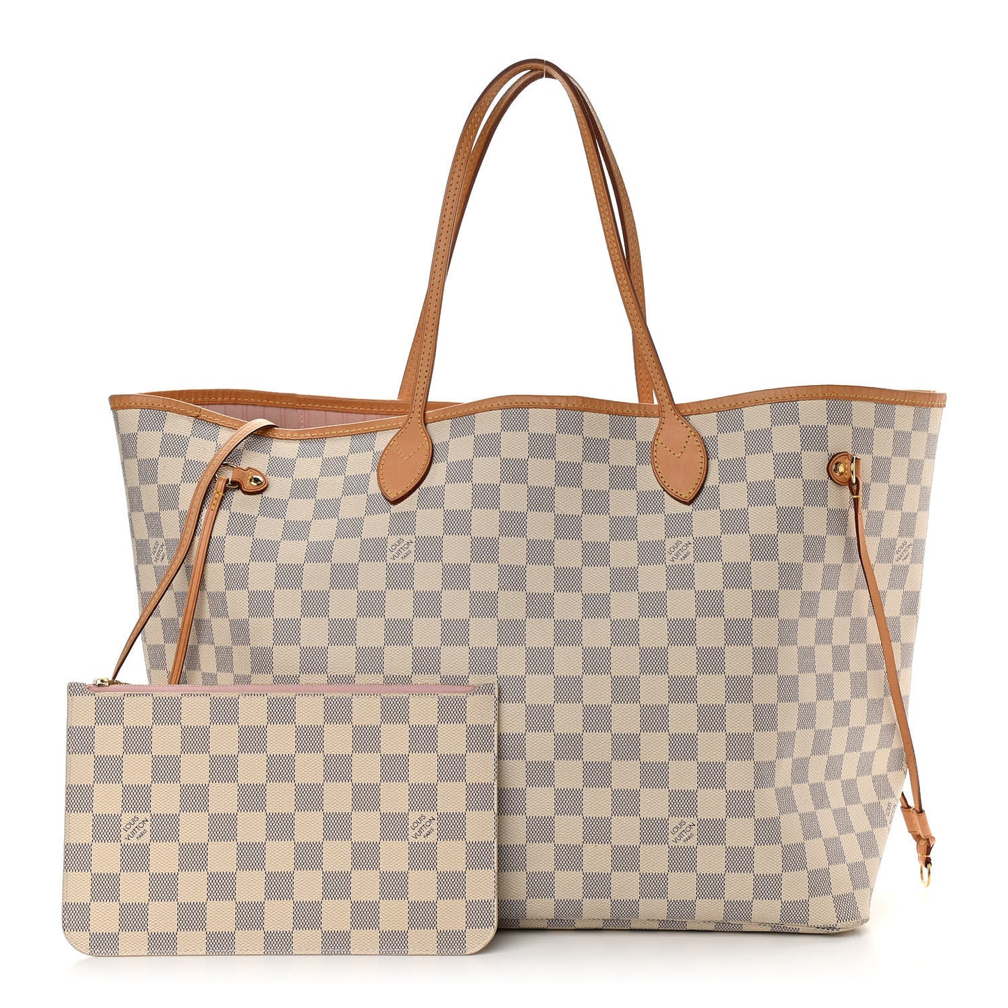 Damier Azur Neo Neverfull GM Rose Ballerine