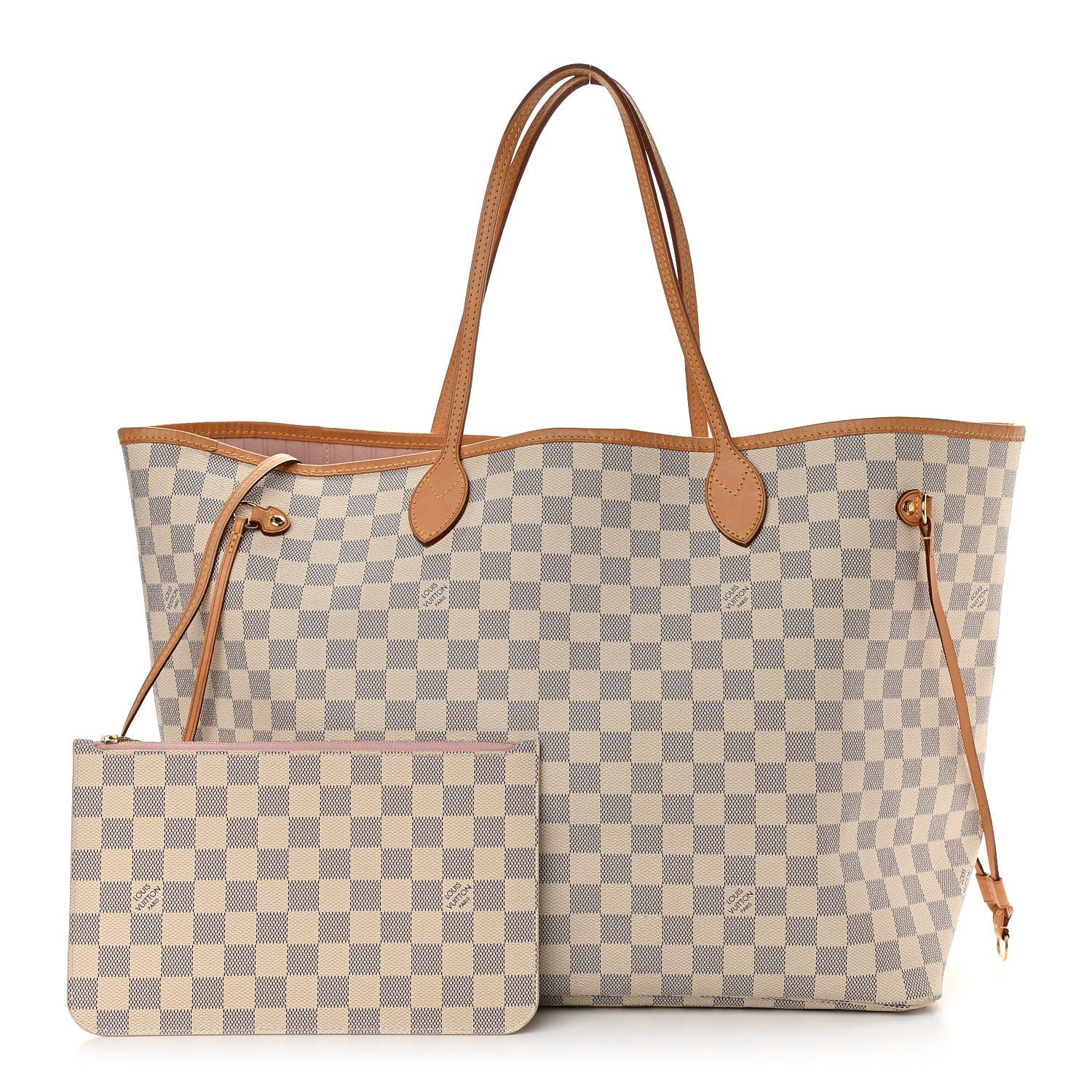 Louis Vuitton Damier Azur Neo Neverfull GM Rose Ballerine 1 of 20