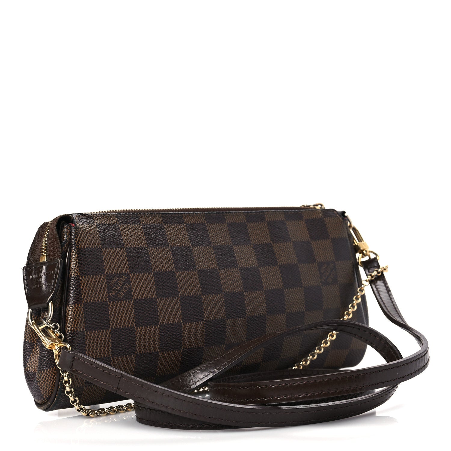 Louis Vuitton Damier Ebene Eva Clutch 3 of 9