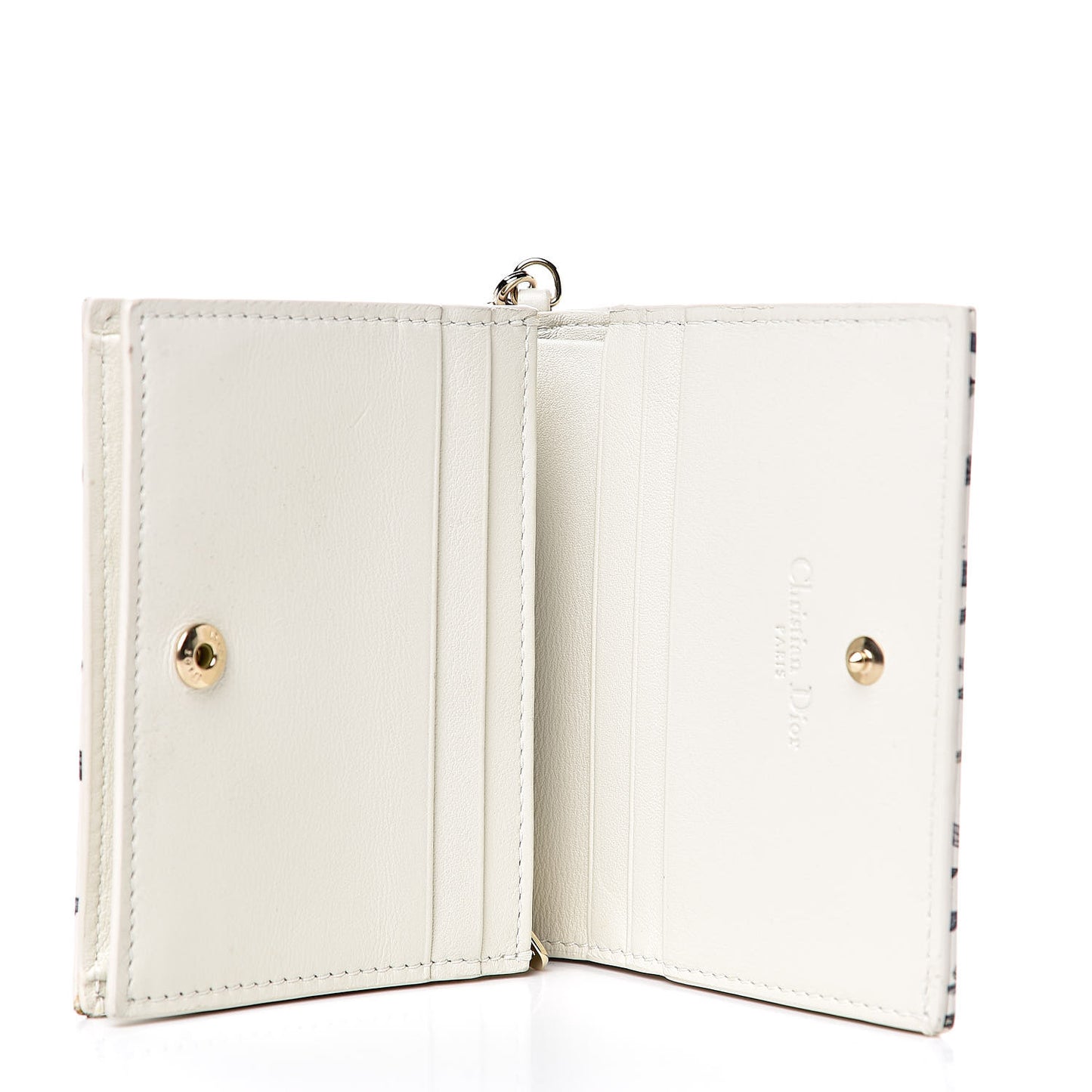 Calfskin Print Jardin Naturel Compact Wallet Multicolor