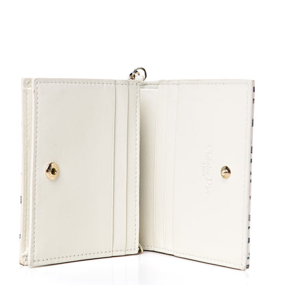 Christian Dior Calfskin Print Jardin Naturel Compact Wallet Multicolor 5 of 11