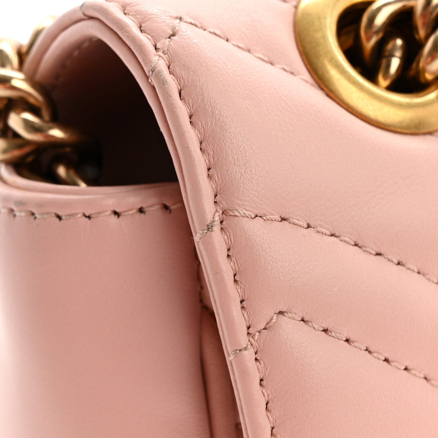 Calfskin Matelasse Small GG Marmont Shoulder Bag Perfect Pink