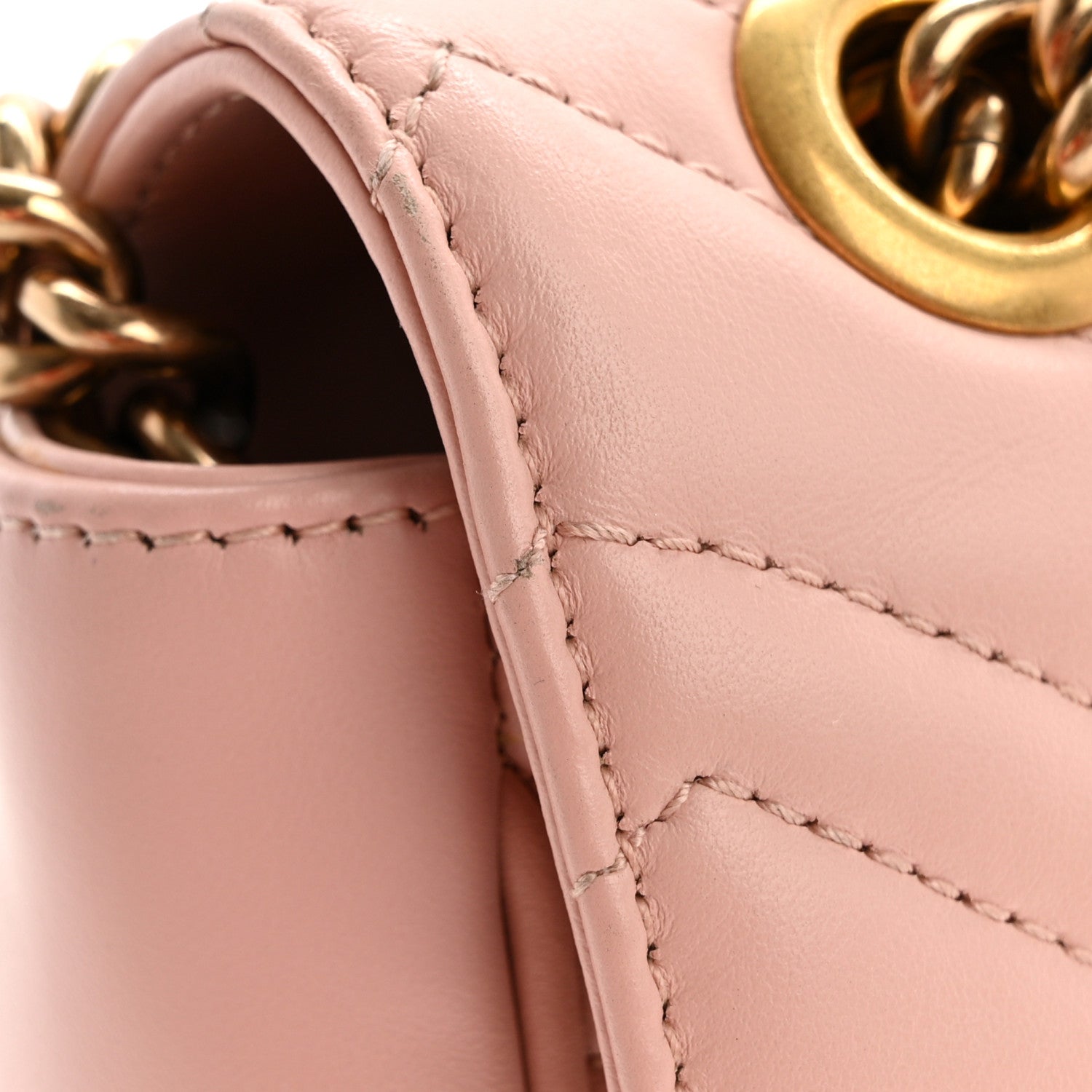 Gucci Calfskin Matelasse Small GG Marmont Shoulder Bag Perfect Pink 13 of 13