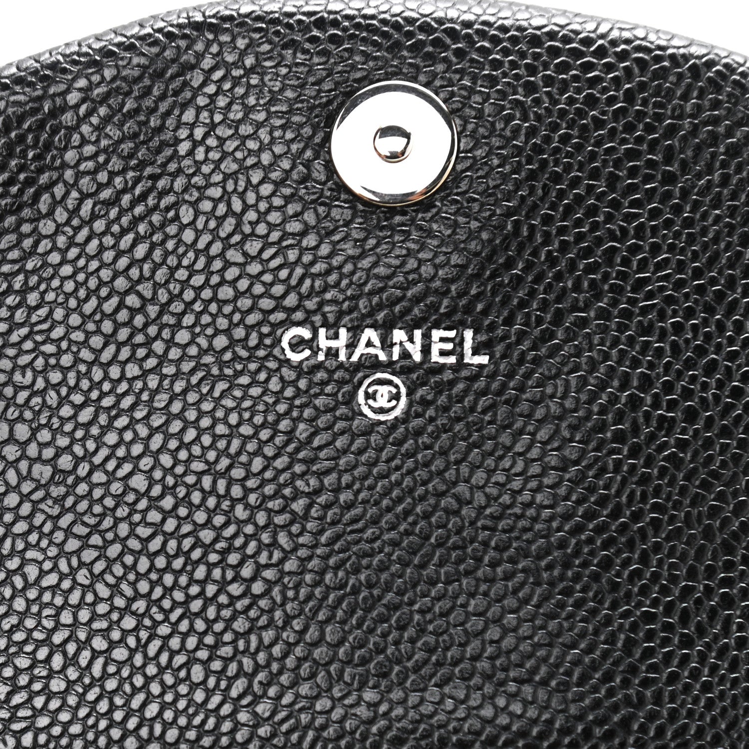 Chanel Caviar Half Moon Wallet On Chain WOC Black 6 of 11
