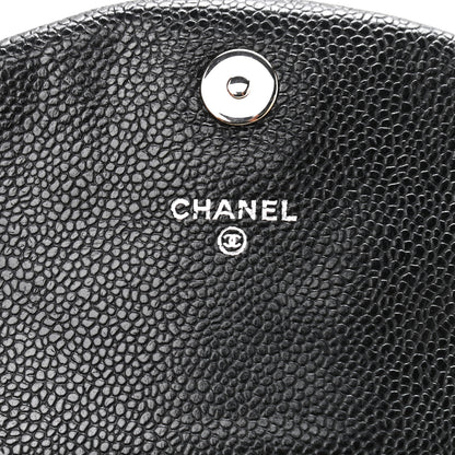 Chanel Caviar Half Moon Wallet On Chain WOC Black 6 of 11