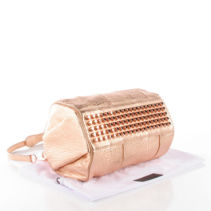 Alexander Wang Metallic Pebbled Lambskin Rocco Rose Gold Hardware 4 of 7