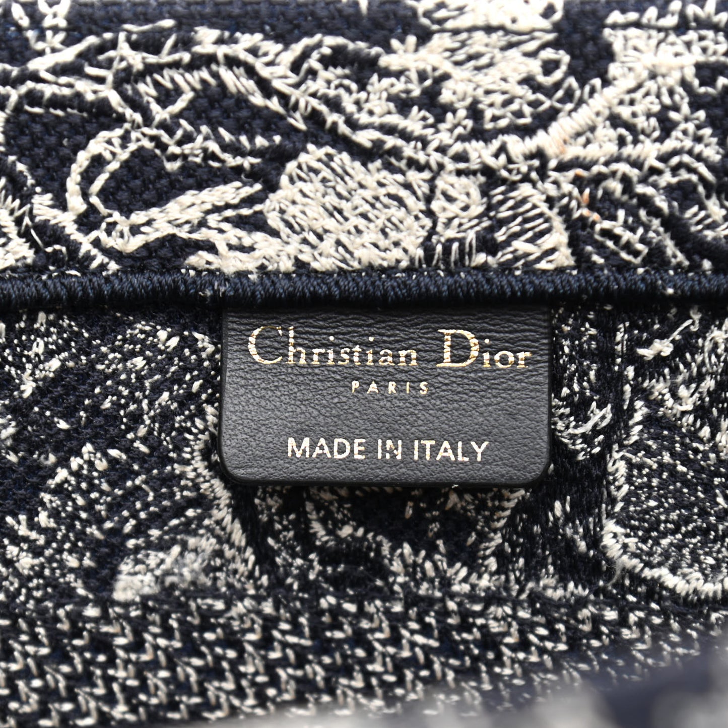 Canvas Embroidered Small Dioriviera Toile De Jouy Book Tote Blue