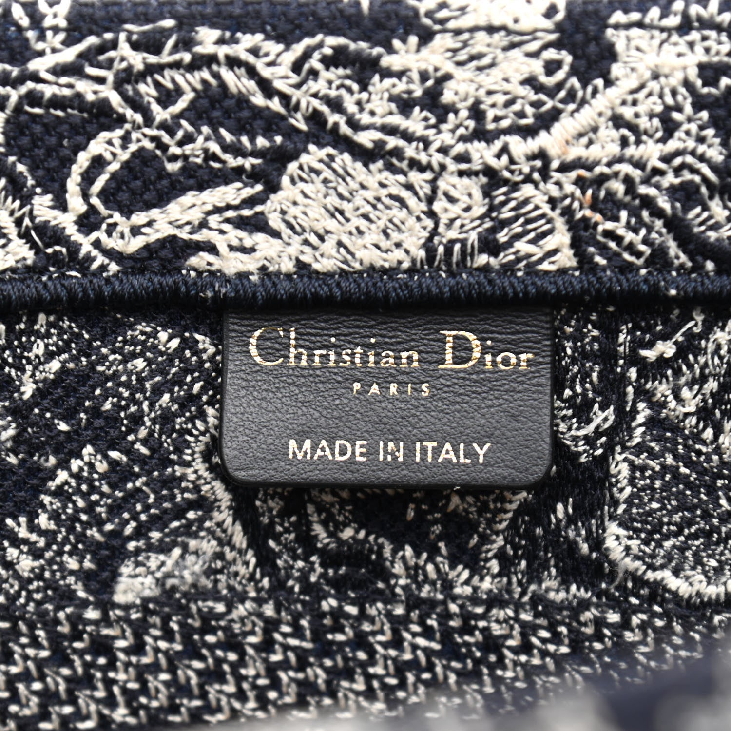 Christian Dior Canvas Embroidered Small Dioriviera Toile De Jouy Book Tote Blue 5 of 9