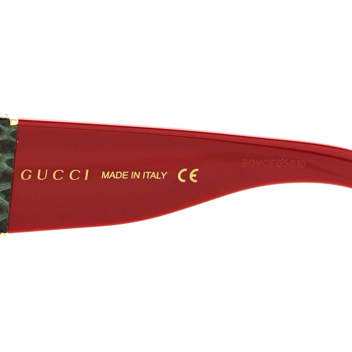 Snakeskin Acetate Square Sunglasses GG0484S Multicolor