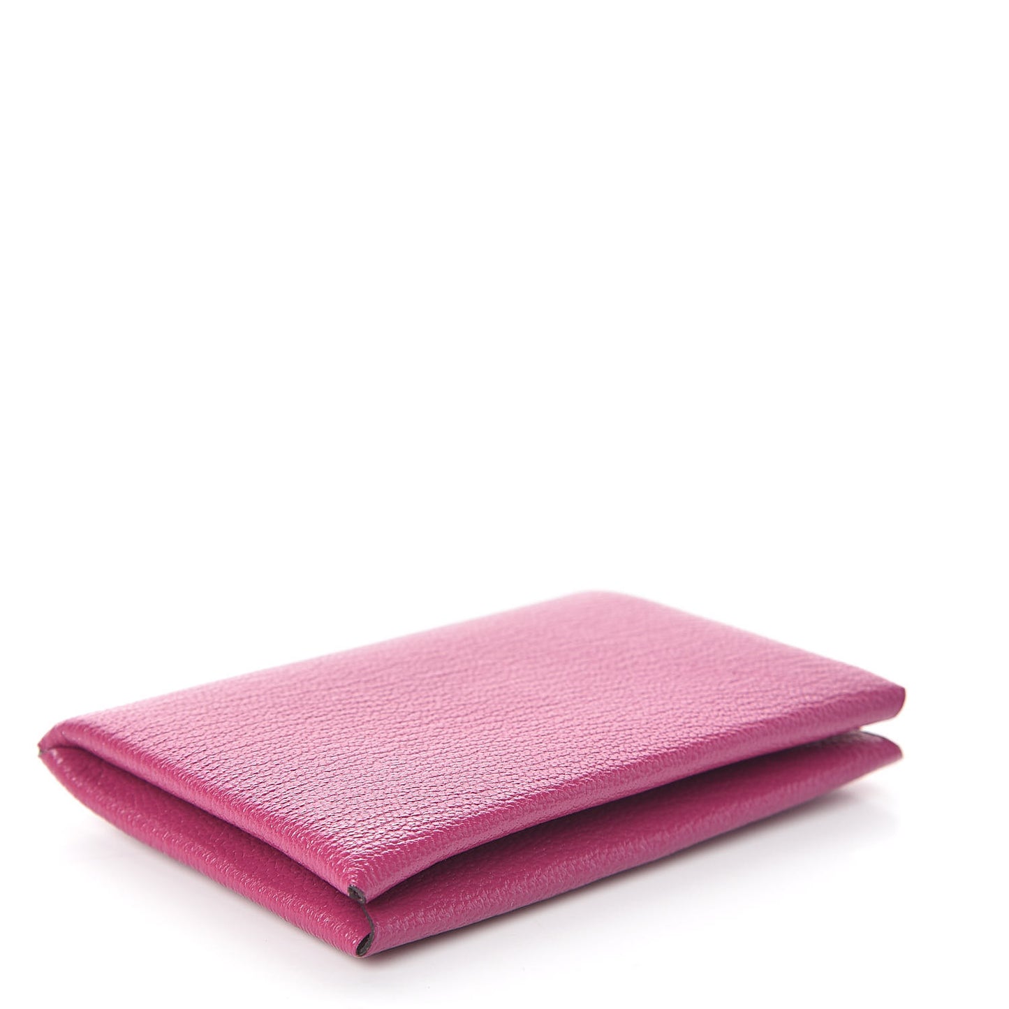 Chevre Mysore Calvi Card Case Rose Pourpre