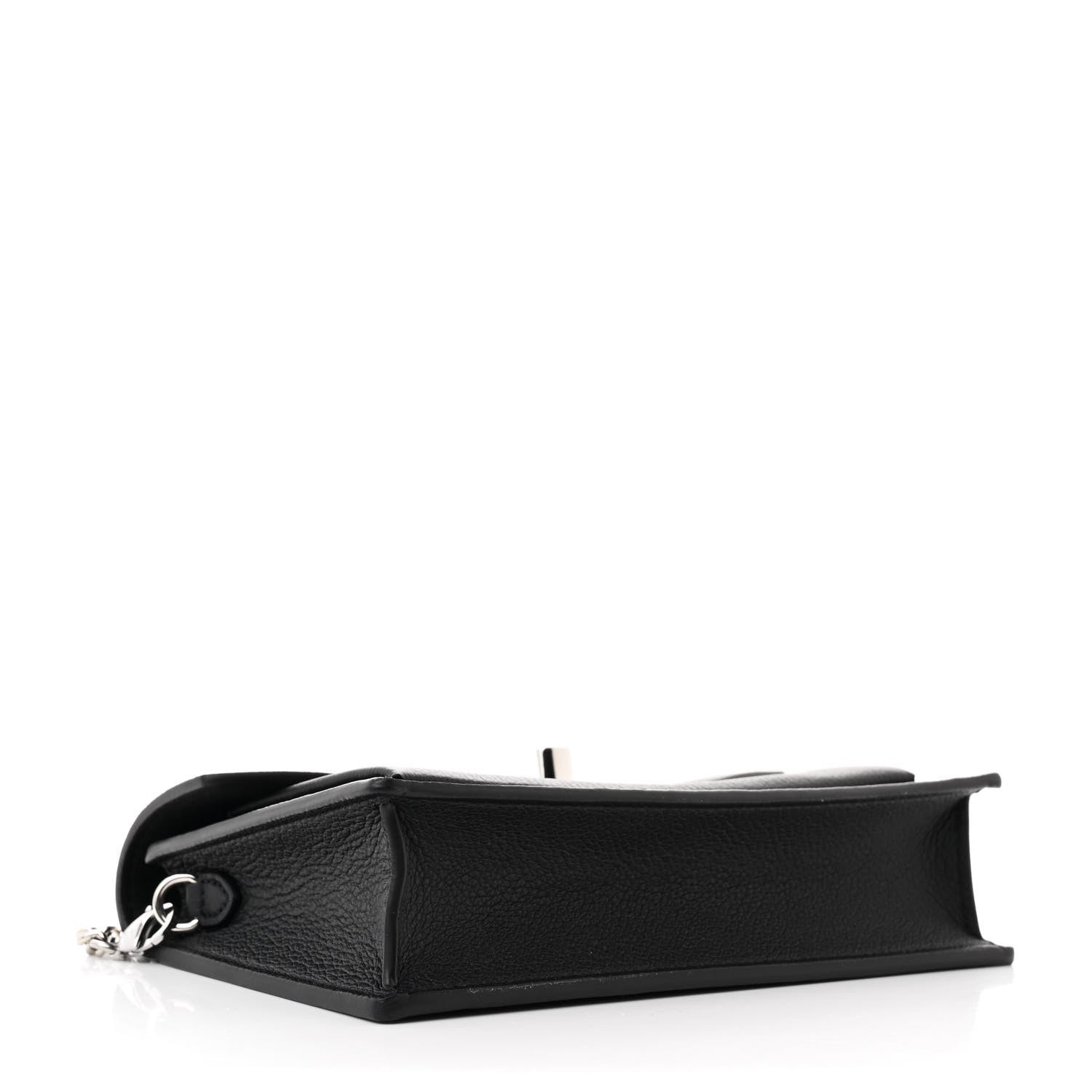 Louis Vuitton Soft Calfskin My Lockme Chain Pochette Black 3 of 8