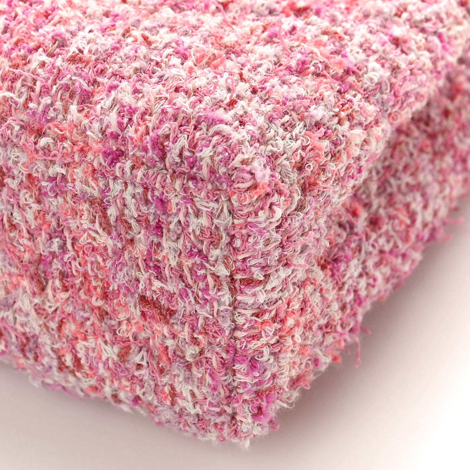 Chanel Tweed Quilted Nano Kelly Shopper Pink 9 of 9