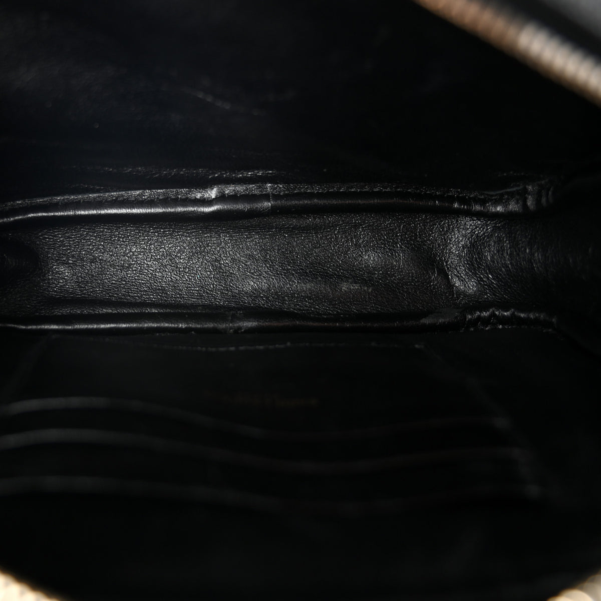 Saint Laurent Grain De Poudre Matelasse Monogram Mini Lou Camera Bag Black 5 of 11