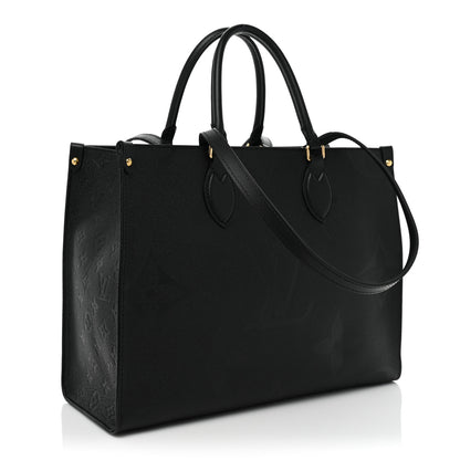 Louis Vuitton Empreinte Monogram Giant Onthego MM Black 3 of 7