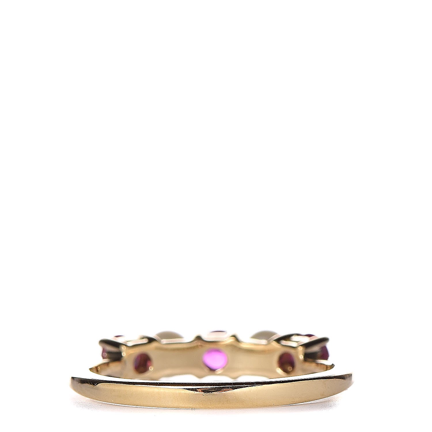 Tiffany 18K Yellow Gold Ruby Pearl Ring 46 3.75 4 of 5
