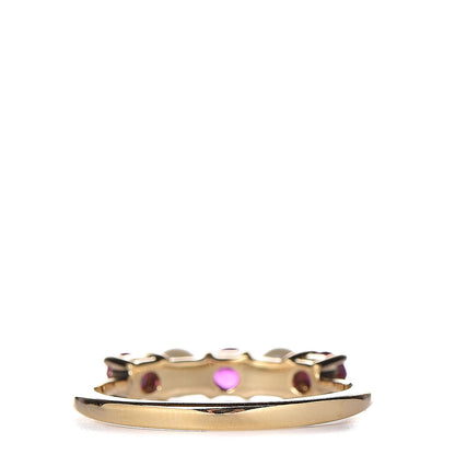 Tiffany 18K Yellow Gold Ruby Pearl Ring 46 3.75 4 of 5