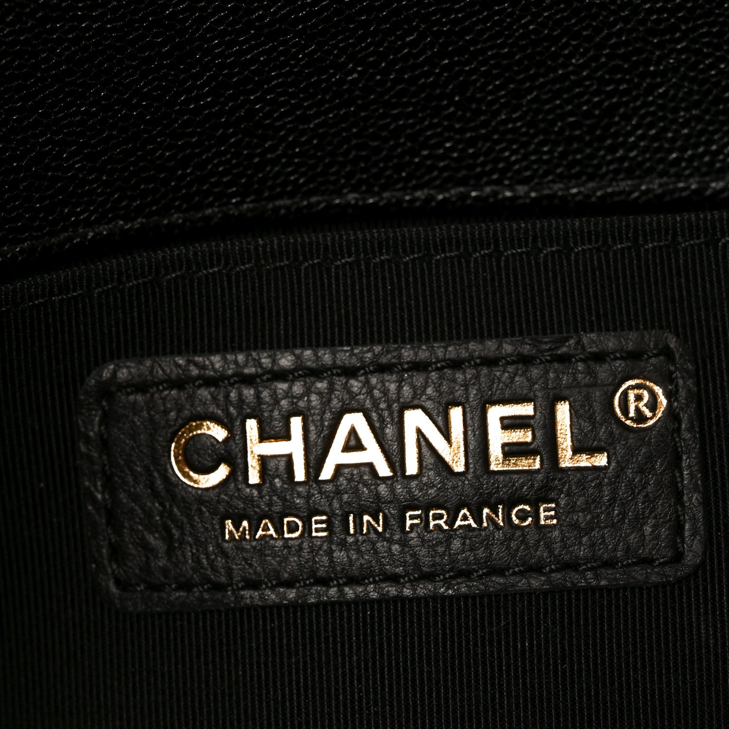 Chanel Caviar Chevron Quilted Medium Boy Flap Black 6 of 11