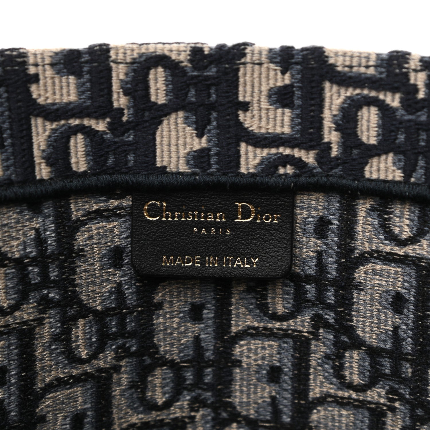 Christian Dior Oblique Large Book Tote Blue Multicolor 6 of 10
