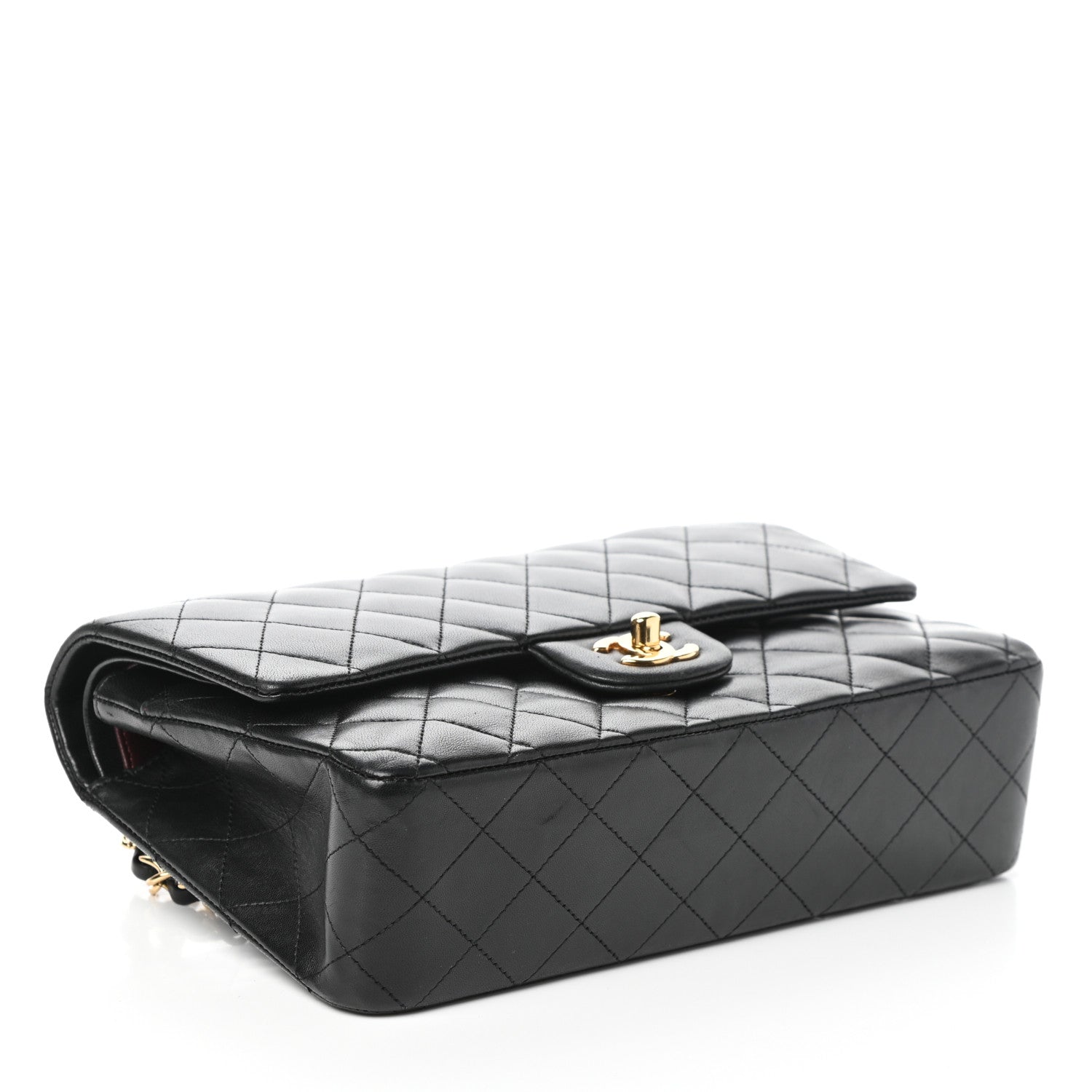 Chanel Lambskin Quilted Medium Double Flap Black 4 of 10