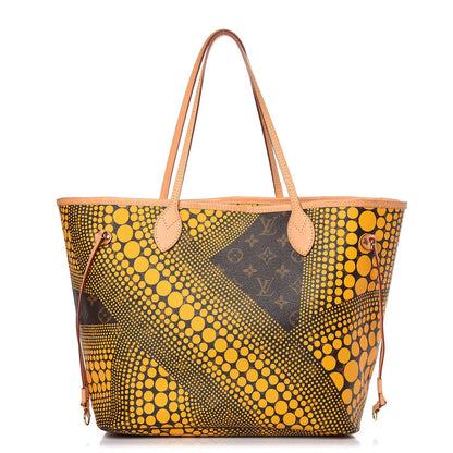 Louis Vuitton Monogram Kusama Waves Neverfull MM Yellow 1 of 8