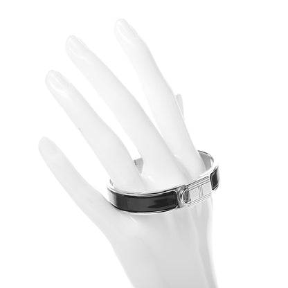 Hermes Enamel Narrow Clic Cadenas Bracelet PM Black 2 of 5