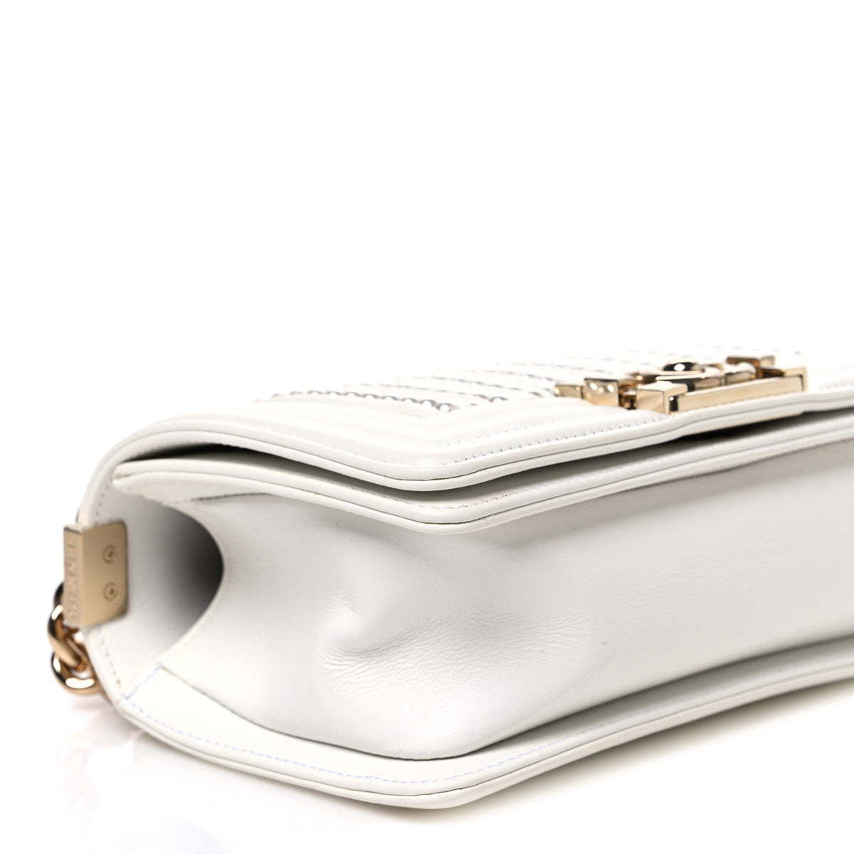 Chanel Calfskin Pearl Small Boy Flap White 9 of 11
