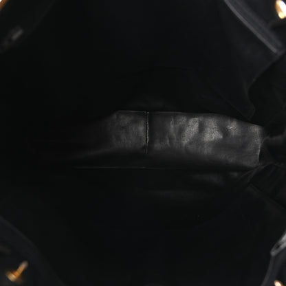 Chanel Lambskin Quilted CC Shopping Tote Black 5 of 11