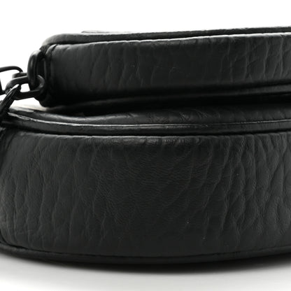 MCM Checkerboard Visetos Small Aren Multifunction Crossbody Pouch Black White 10 of 13