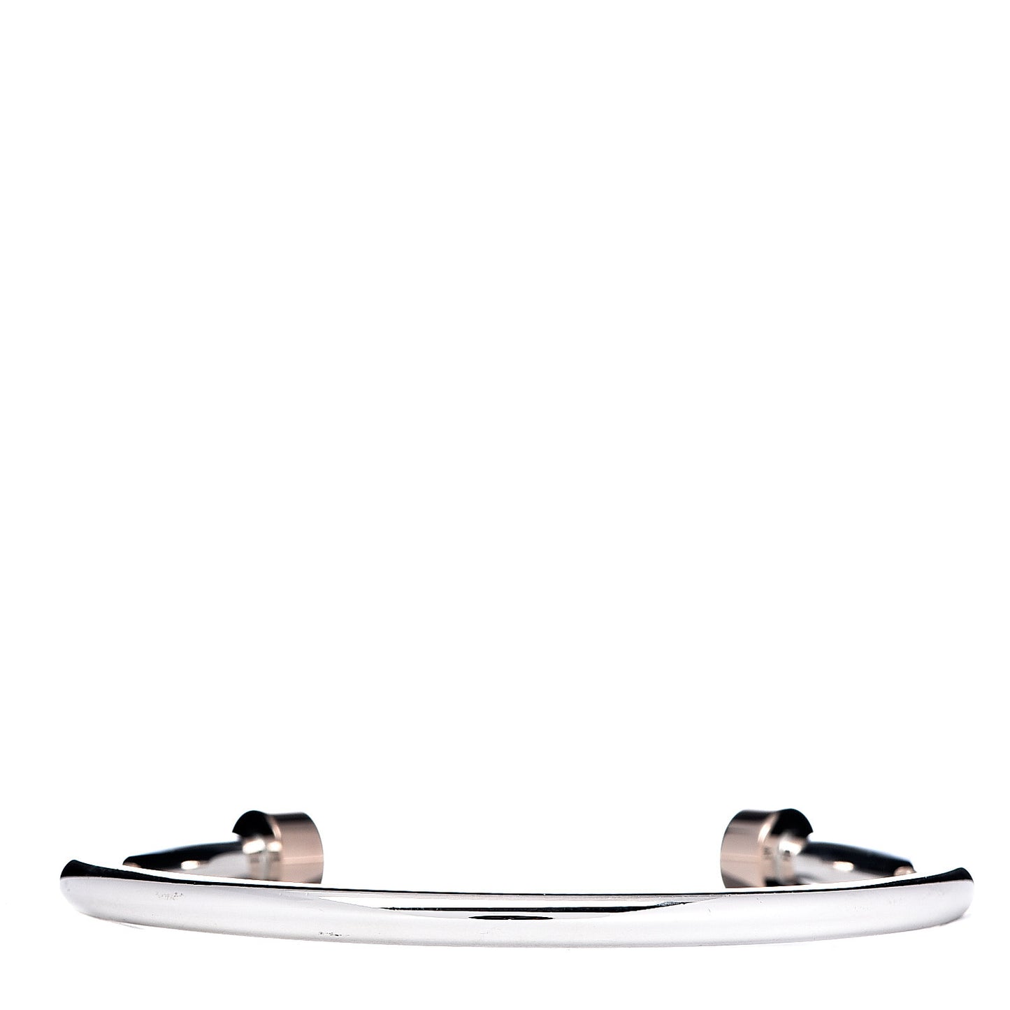 Sterling Silver Rubedo Return to Tiffany Narrow Circle Edge Cuff Bracelet